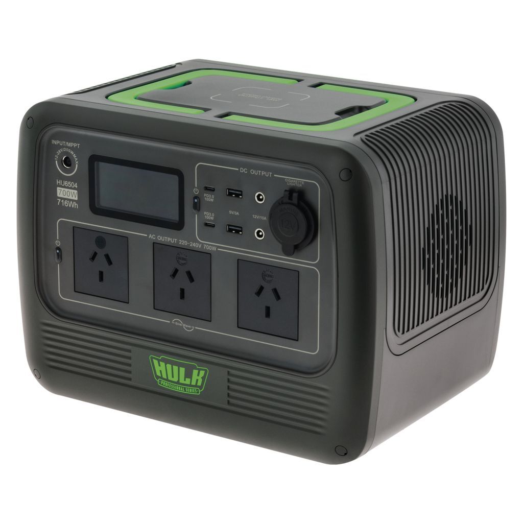 Portable Power Station PS700 60Ah with 700W Pure Sine Inverter - Hulk Pro