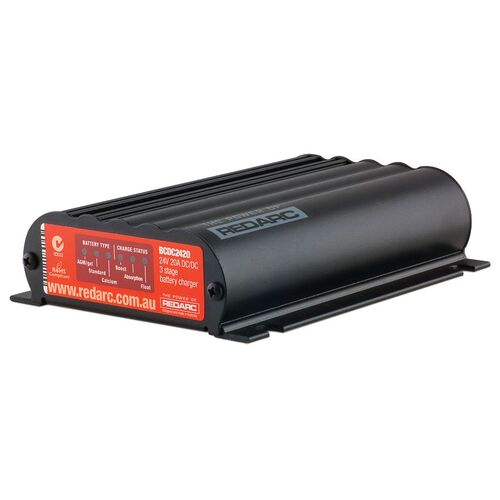 Battery Charger 3 Stage 20A 9V-32V In, 24V Out (Nom.) + MPPT Regulator