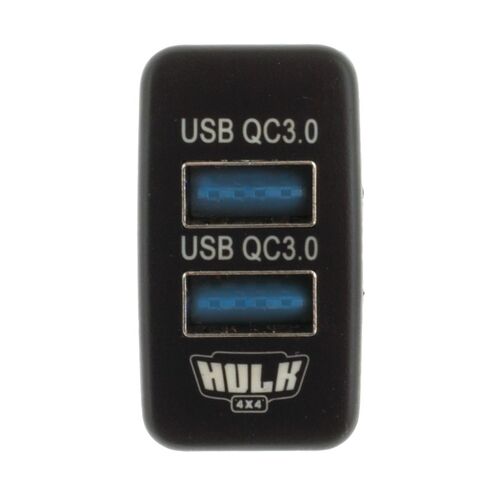 Toyota Early Dual QC3 USB Socket Blue Illum 12v