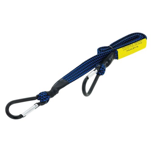 Fat Bungee Strap (Blue) 80mm with Carabiner Style