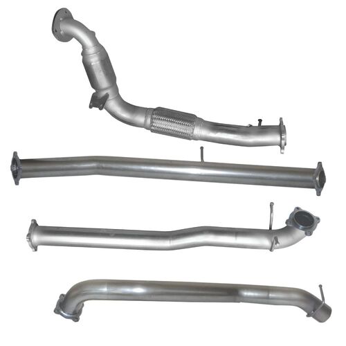 FORD RANGER & MAZDA BT50 2011-08/2016 - Stainless Steel Exhaust Kit with Muffler Delete