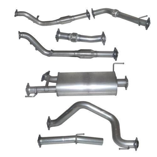 Toyota LandCruiser 200 Series 1VD V8TD Non-DPF Muffler Delete 2007-15 - Stainless Steel Exhaust Kit