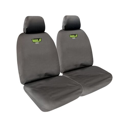 Ford Ranger PX - PX III, Everest & Mazda BT-50 UP/UR - Grey Canvas - Front Seat Covers 
