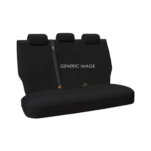 HULK 4X4 Heavy Duty Canvas Seat Covers Nissan Navara Np300 12/20- Black Rears Hulk 4X4