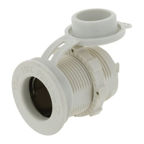 ACCESSORY POWER SOCKET WHITE 12/24v 20a @12v        NON LED