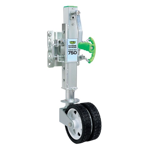 HULK 4X4 OFF-ROAD JOCKEY WHEEL 750kg RATED ADJUSTABLE HEIGHT DUAL