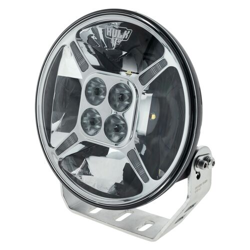 HULK 4x4 9" Round LED Driving Light w/ Front Position Lamp (Chrome Fascia)