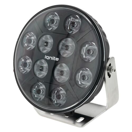 9" LED DRIVING LIGHT FLOOD/SPOT BEAM 28Deg 9-36V 120 Watt BLK 12 LEDs 12,000 Lumens 