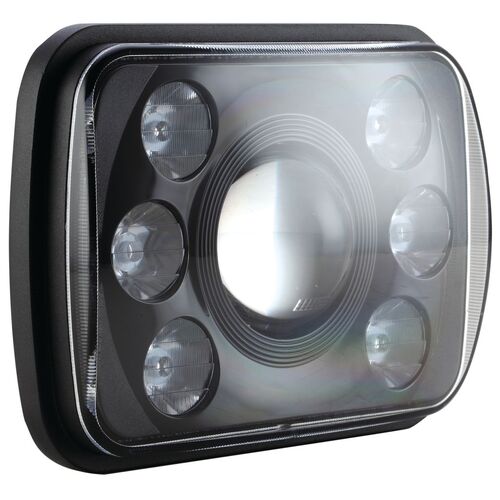 Ignite LED Head Light - Rectangle  7" x 5" inch Black