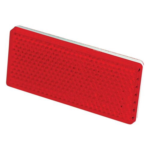 PKT 2 RED REFLECTOR 3M™ SELF ADHESVE MOUNTING BASE 70 x 30 x 6mm 